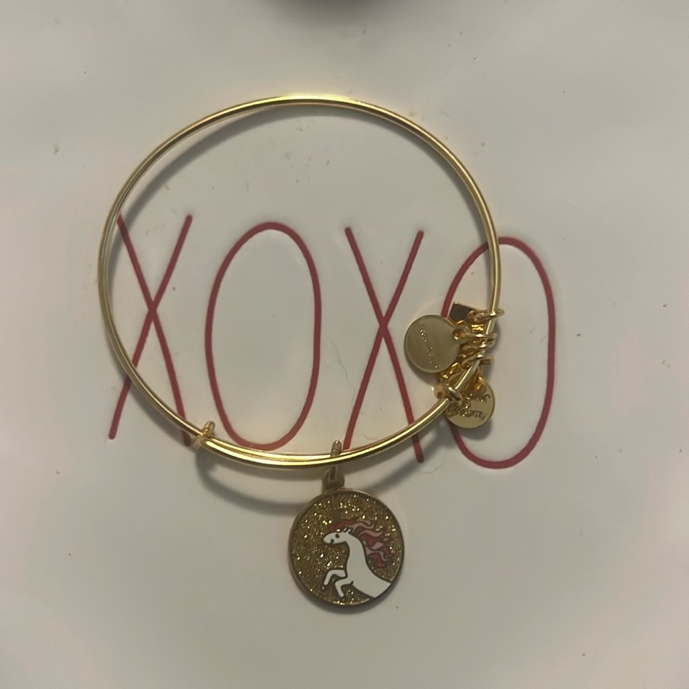 Alex and Ani Unicorn gold bracelet